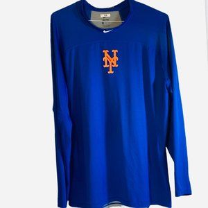 Nike Pro MLB NY Mets LS Compression Team Jersey Shirt XL